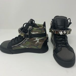 Giuseppe Zanotti London Camo Jewel Sneakers
